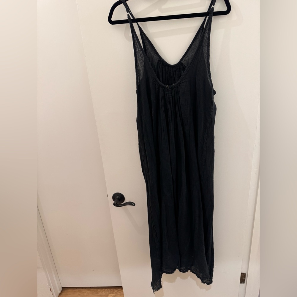 OMNIA Tulum Akumal Raw gauze dress black size small - Picture 12 of 13